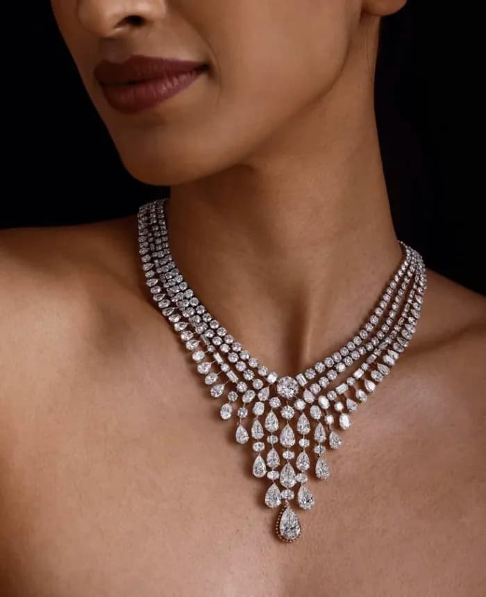 Tennis Necklaces — lab grown diamond bridal jewellery