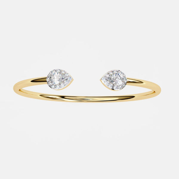 Twin Diamond Open Cuff